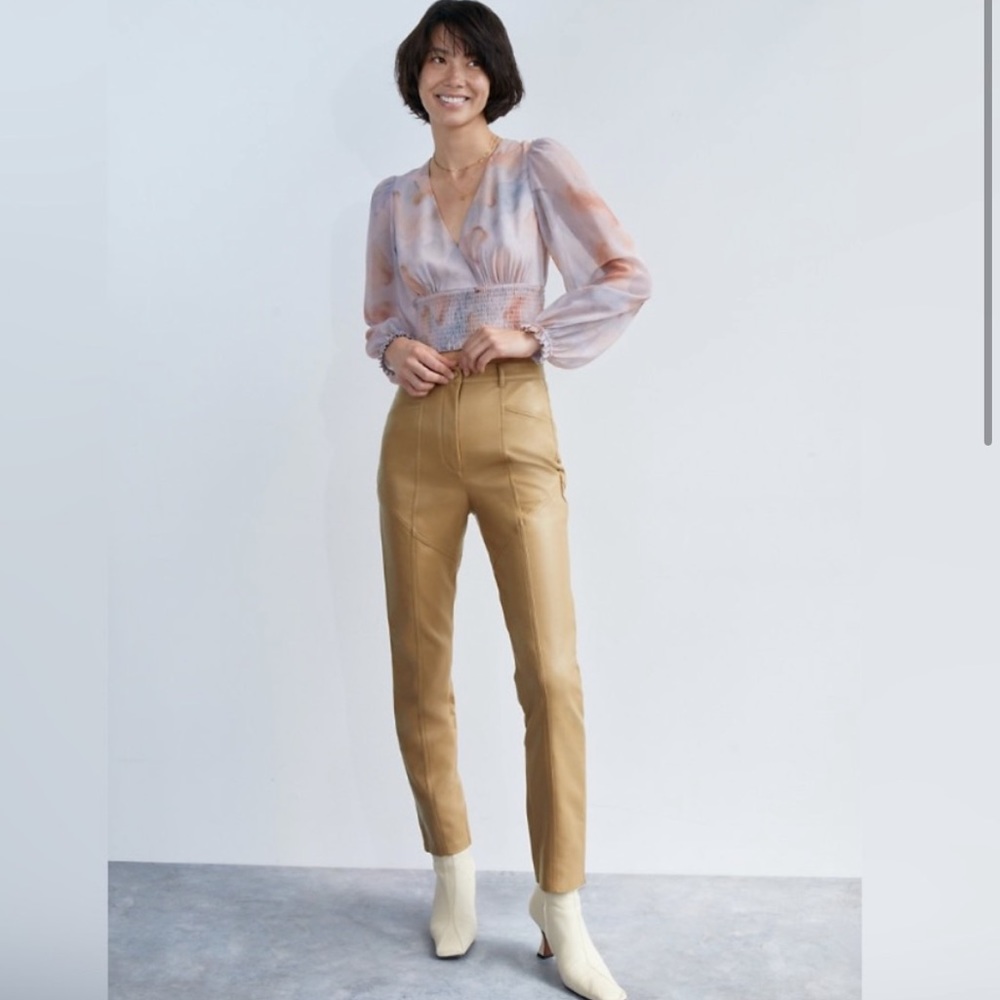 New Aritzia Wilfred Rebel Vegan Leather Pants